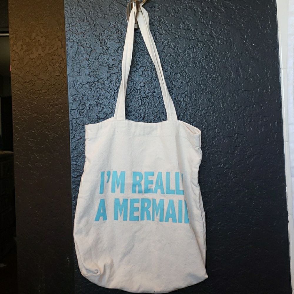 I'm really a mermaid tote